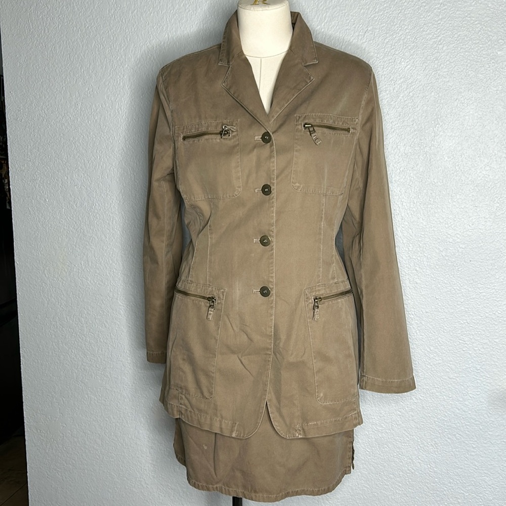 Vintage Emanuel Ungaro Safari jacket/skirt set